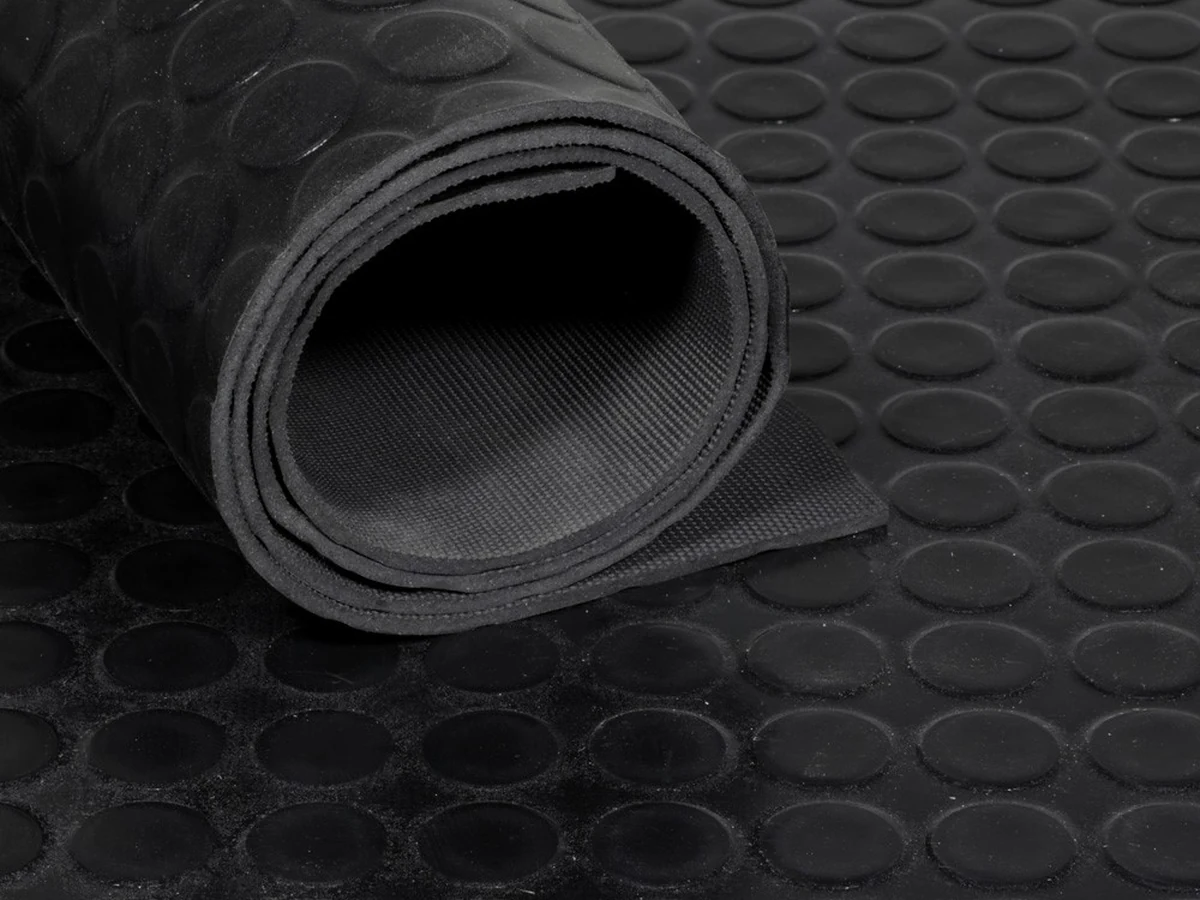 Matting — Economy coin, narrow roll · black · 65 Sh A (RT-MAT65-CN-BK-E)