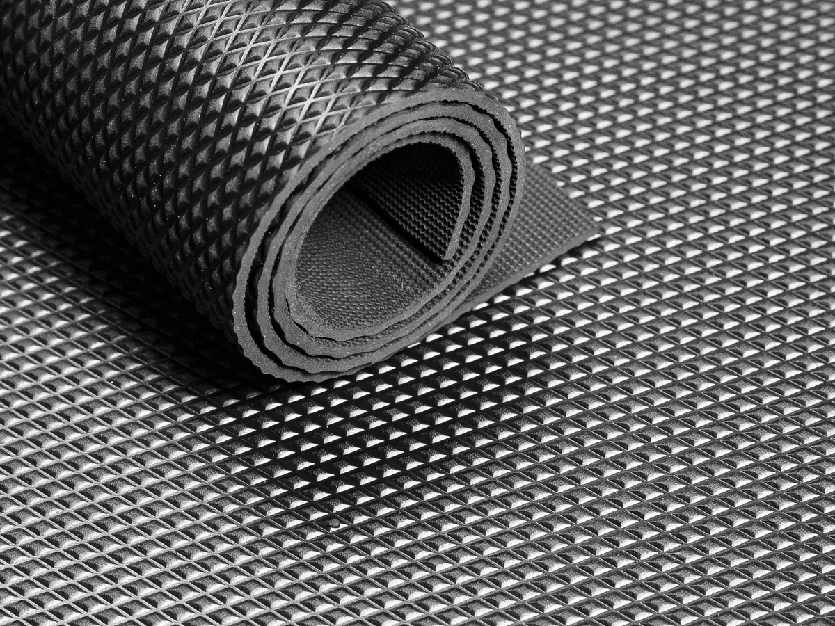 Matting — Fine diamond · black or grey · 65 Sh A (RT-MAT65-DM-BG)