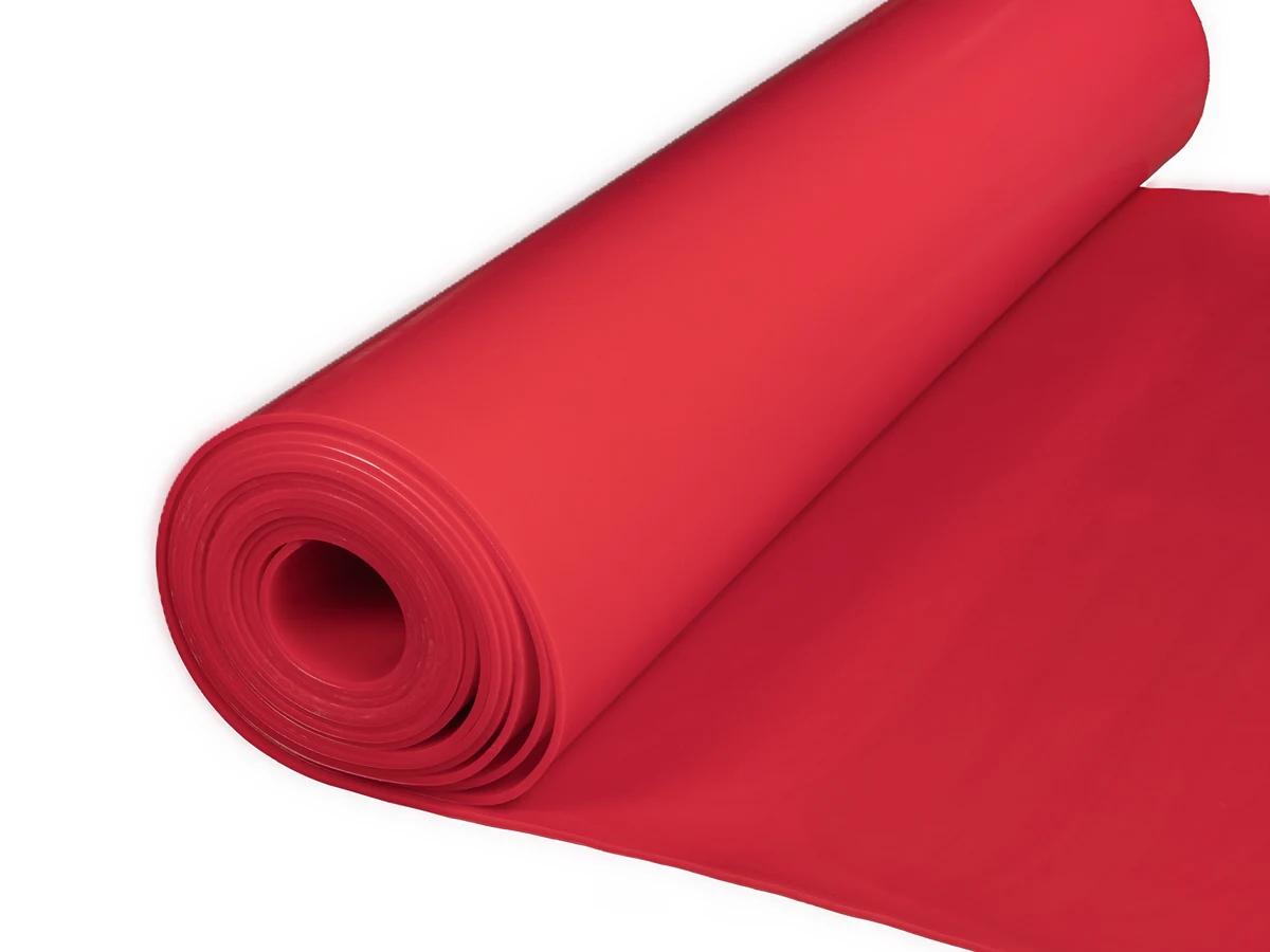 Wear-resistant — High wear-resistant polyurethane (PU) · red · 63 Sh A (RT-PU63-RD)